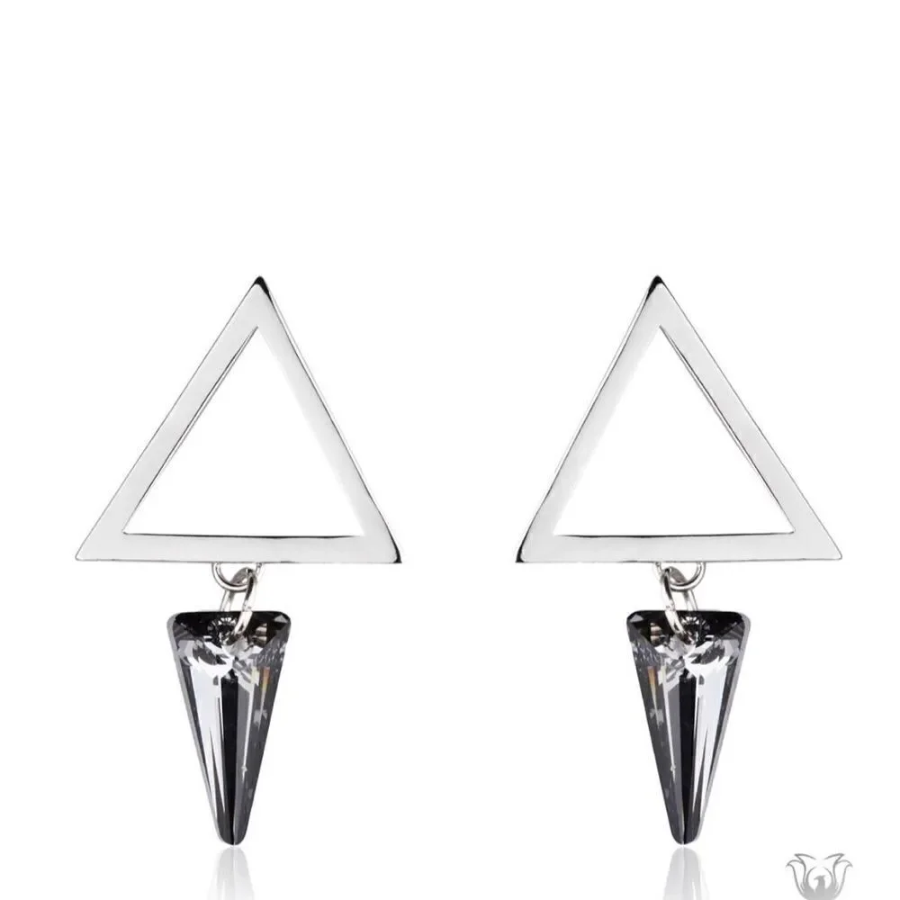 Swarovski Crystal Silver Night Earrings colors